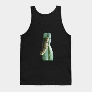 Monarch Caterpillar on a Leaf Tank Top